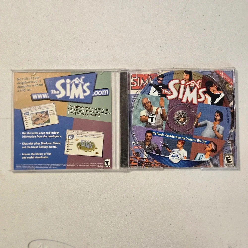VTG The Sims Life Simulator 2000 PC Game‎ Jewel Case Manual  USA Electronic Arts
